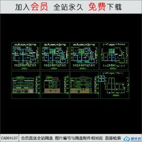 CAD04137 住宅建筑方案图CAD