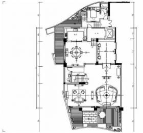 [深圳]中式混搭风三层别墅室内装修施工图（含实景）