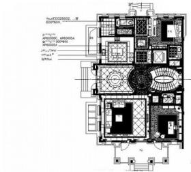 [浙江]豪华舒适两层别墅室内设计CAD施工图