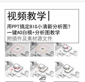 居然能用PPT搞定BIG小清新分析图?一键AO白模+分...