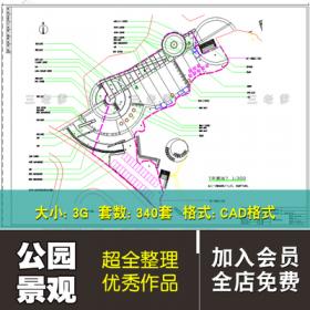 0239乡镇湖泊公园广场植物园游园景观园林绿化水景公园规...