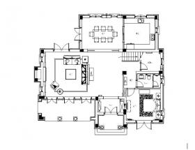 [山东]新古典中式风格别墅室内设计施工图（含实景图，...