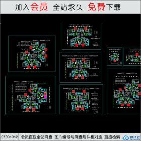 CAD04942二三房经典住宅户型平面图.dwg CAD