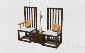 12 現代中式家具單人對稱椅