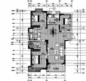 某机关住宅楼室内装修施工图（含效果）